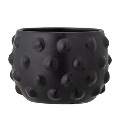 Flower pots - Parvin Deco Flowerpot, Black, Terracotta - BLOOMINGVILLE MULTIBRAND HOUSE