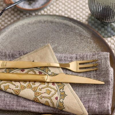 Serviettes - Betri Serviette, Marron, FSC® Mix, Papier Pack of 20 - BLOOMINGVILLE MULTIBRAND HOUSE