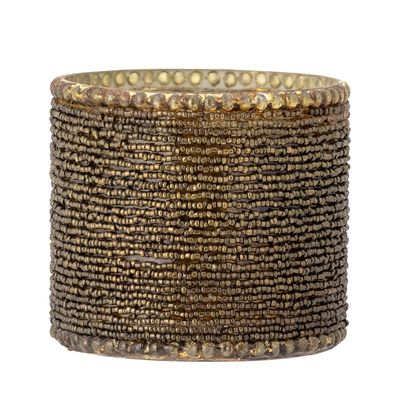 Candlesticks and candle holders - Isabela Votive, Gold, Glass - CREATIVE COLLECTION