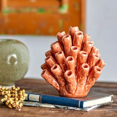 Objets de décoration - Shagun Déco, Marron, Grès  - CREATIVE COLLECTION