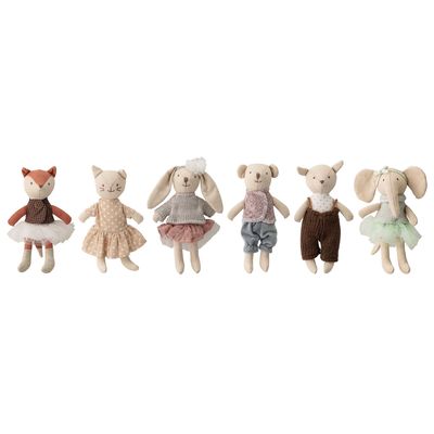 Jouets enfants - Animal friends Poupée, Rose, Coton Set of 6 - BLOOMINGVILLE MINI