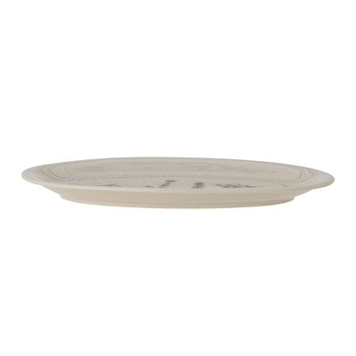 Kitchen utensils - Bea Serving Plate, Nature, Stoneware  - BLOOMINGVILLE MULTIBRAND HOUSE