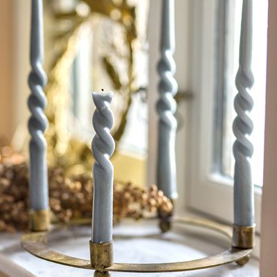 Bougeoirs et photophores  - Gisela Bougeoir, Brass, Métal  - BLOOMINGVILLE MULTIBRAND HOUSE