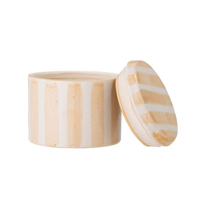 Food storage - Cathe Jar w/Lid, Yellow, Stoneware  - CREATIVE COLLECTION