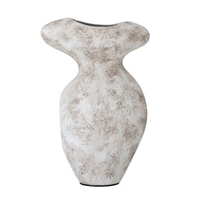Vases - Nori Deco Vase, Grey, Terracotta - BLOOMINGVILLE MULTIBRAND HOUSE