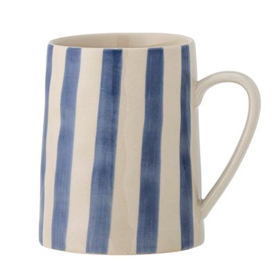 Mugs - Begonia Mug, Blue, Stoneware - CREATIVE COLLECTION
