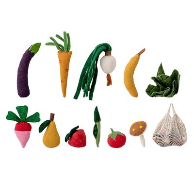 Toys - Elhardt Play Set, Vegetables, Yellow, Cotton Set of 12 - BLOOMINGVILLE MINI
