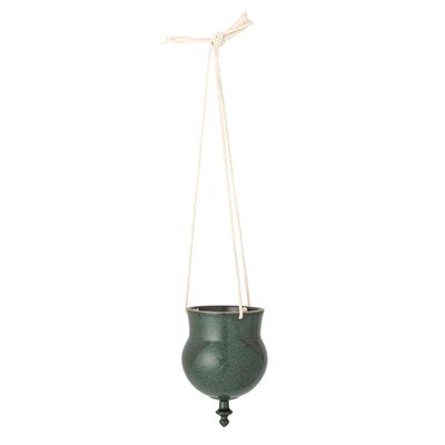 Pots de fleurs - Nihal Pot de fleur suspendu, Verte, Grès - BLOOMINGVILLE MULTIBRAND HOUSE