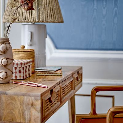 Boîtes de rangement  - Saliha Boîte avec couvercle, Rouge, Papier Set of 2 - BLOOMINGVILLE MULTIBRAND HOUSE