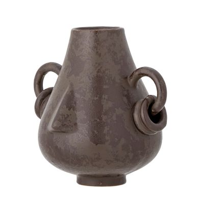 Vases - Tarun Deco Vase, Brown, Stoneware  - BLOOMINGVILLE MULTIBRAND HOUSE
