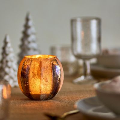 Candlesticks and candle holders - Felecia Votive, Gold, Recycled Glass  - BLOOMINGVILLE MULTIBRAND HOUSE