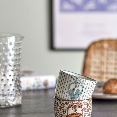 Bowls - Tonia Bowl, Blue, Stoneware Set of 2 - BLOOMINGVILLE MULTIBRAND HOUSE