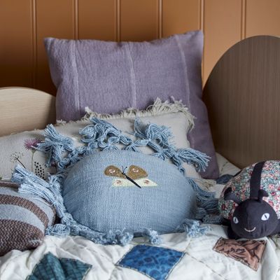 Coussins - Elinna Coussin, Blue, Coton  - BLOOMINGVILLE MINI