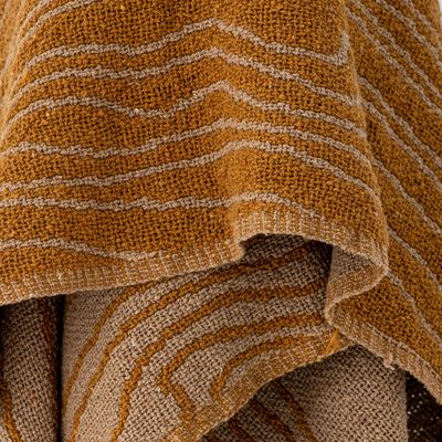 Throw blankets - Ginna Throw, Brown, Recycled Cotton  - BLOOMINGVILLE MULTIBRAND HOUSE