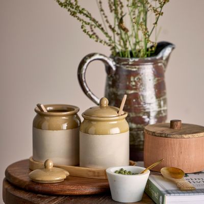 Carafes - Calla Jug, Brown, Stoneware  - CREATIVE COLLECTION