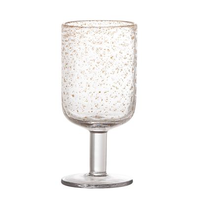 Glass - Bubbles Wine Glass, Clear, Glass - BLOOMINGVILLE MULTIBRAND HOUSE