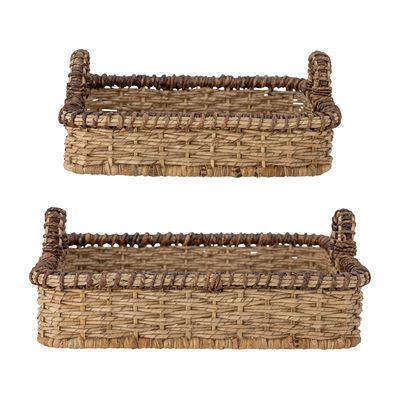 Shopping baskets - Todi Basket, Nature, Palm Leaf Set of 2 - CREATIVE COLLECTION