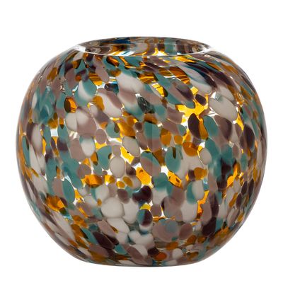 Bougeoirs et photophores - Vidia Photophore, Orange, Verre - BLOOMINGVILLE MULTIBRAND HOUSE