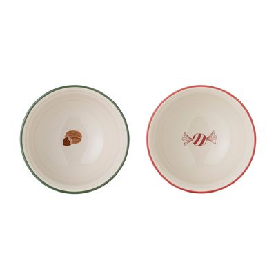 Bols - Jolly Bol, Rouge, Grès Set of 2 - BLOOMINGVILLE MULTIBRAND HOUSE