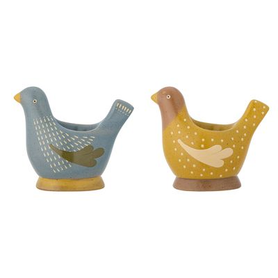 Couverts & ustensiles de cuisine - Birdy Coquetier, Blue, Grès Set of 2 - BLOOMINGVILLE MULTIBRAND HOUSE