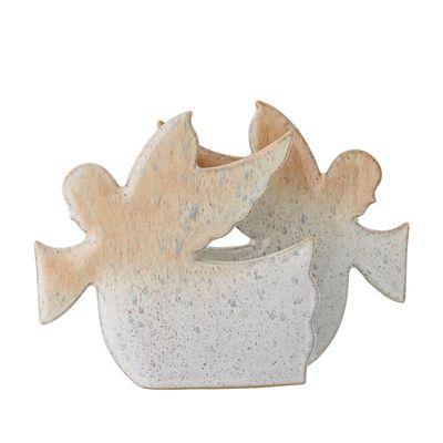 Napkins - Cherub Napkin Holder, Nature, Stoneware  - BLOOMINGVILLE MULTIBRAND HOUSE