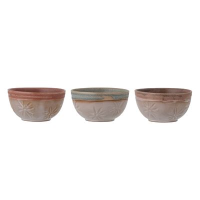 Bowls - Aster Bowl, Brown, Stoneware Set of 3 - CREATIVE COLLECTION