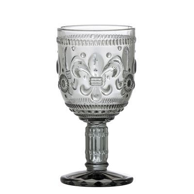 Verres - Cordelia Verre à vin, Gris, Verre - CREATIVE COLLECTION