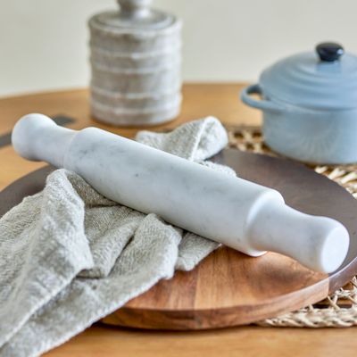 Kitchen utensils - Havea Rolling Pin, White, Marble  - BLOOMINGVILLE MULTIBRAND HOUSE