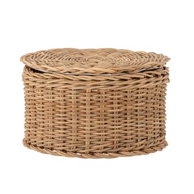 Paniers - Kay Panier avec couvercle, Nature, Rotin - BLOOMINGVILLE MULTIBRAND HOUSE