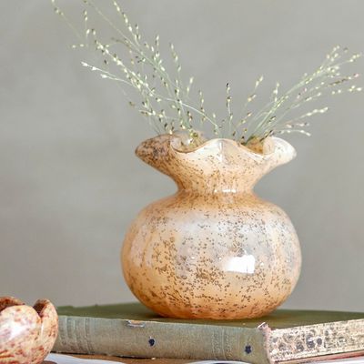 Vases - Thebe Vase, Orange, Glass  - CREATIVE COLLECTION