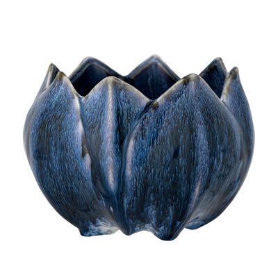 Pots de fleurs - Bedour Pot de fleurs, Blue, Grès - CREATIVE COLLECTION