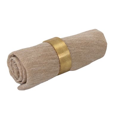 Napkins - Laurie Napkin Ring, Gold, Brass Pack of 4 - BLOOMINGVILLE MULTIBRAND HOUSE