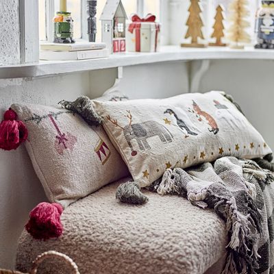 Cushions - Valentin Cushion, Green, Cotton  - BLOOMINGVILLE MULTIBRAND HOUSE