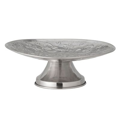 Trays - Litha Cake Tray, Silver, Metal  - BLOOMINGVILLE