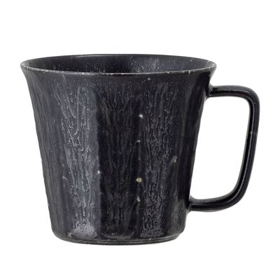 Mugs - Yoko Mug, Black, Porcelain Set of 4 - BLOOMINGVILLE MULTIBRAND HOUSE