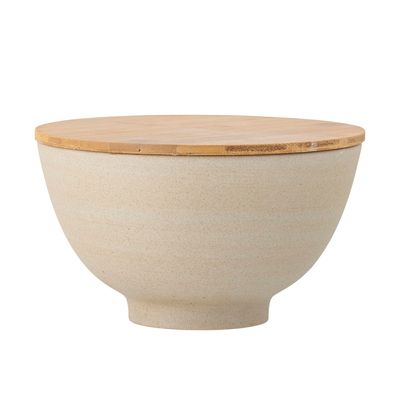 Bols - Lee Bol avec couvercle, Nature, Grès  - BLOOMINGVILLE MULTIBRAND HOUSE