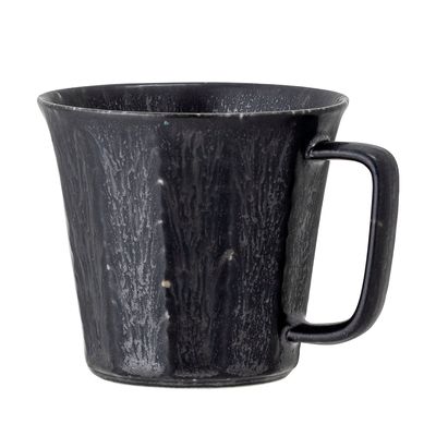 Mugs - Yoko Mug, Black, Porcelain Set of 4 - BLOOMINGVILLE MULTIBRAND HOUSE