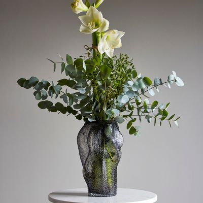 Vases - Khalid Vase, Gris, Verre  - BLOOMINGVILLE MULTIBRAND HOUSE