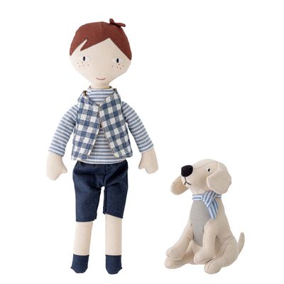 Jouets enfants - Hilbert Poupée, Blue, Lin Set of 2 - BLOOMINGVILLE MINI