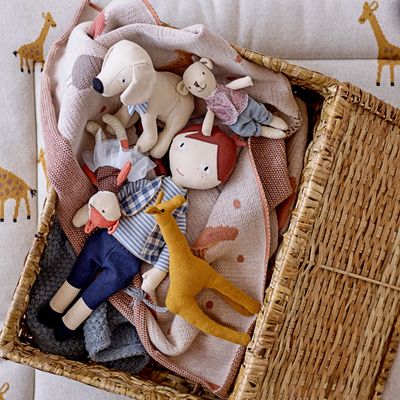 Toys - Hilbert Doll, Blue, Linen Set of 2 - BLOOMINGVILLE MINI