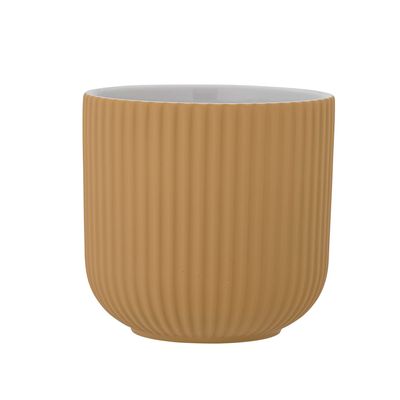 Flower pots - Kamma Flowerpot, Yellow, Stoneware - BLOOMINGVILLE MULTIBRAND HOUSE