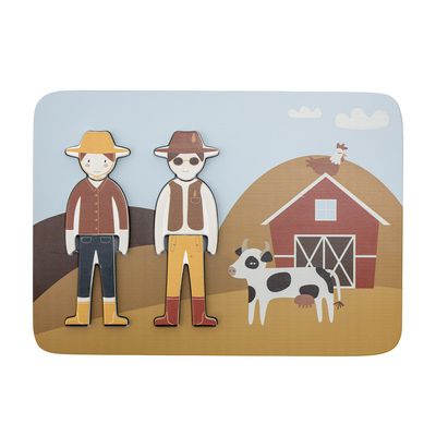 Jouets enfants - Dylan Puzzle, Marron, MDF  - BLOOMINGVILLE MINI