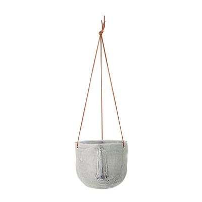 Flower pots - Ileana Flowerpot, Hanging, Grey, Stoneware - BLOOMINGVILLE MULTIBRAND HOUSE