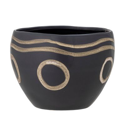 Pots de fleurs - Magnus Pot de fleurs, Noir, Grès - BLOOMINGVILLE MULTIBRAND HOUSE