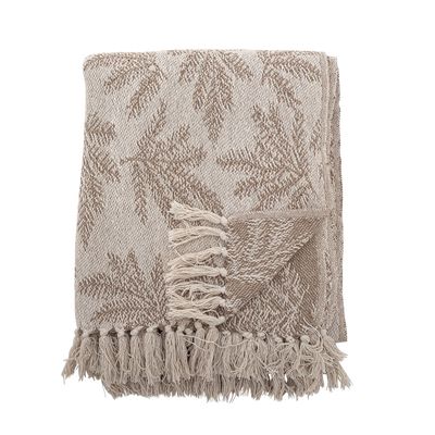 Throw blankets - Gabriela Throw, Brown, Recycled Cotton - BLOOMINGVILLE MULTIBRAND HOUSE