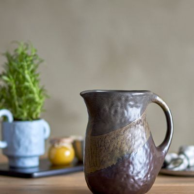Carafes - Paula Jug, Brown, Stoneware  - BLOOMINGVILLE MULTIBRAND HOUSE