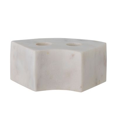 Candlesticks and candle holders - Florida Candle Holder, White, Marble - BLOOMINGVILLE MULTIBRAND HOUSE