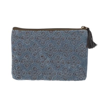 Bags and totes - Sofina Cosmetic Bag, Blue, Cotton  - BLOOMINGVILLE