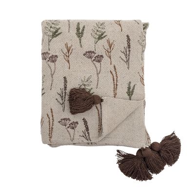 Plaids - Pyle Plaid, Nature, Coton recyclé  - BLOOMINGVILLE MULTIBRAND HOUSE