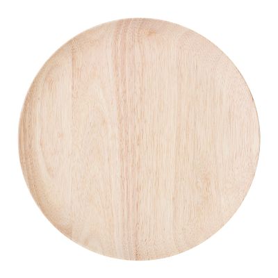Assiettes au quotidien - Nolia Assiette, Nature, Bois d'hévéa  - BLOOMINGVILLE MULTIBRAND HOUSE